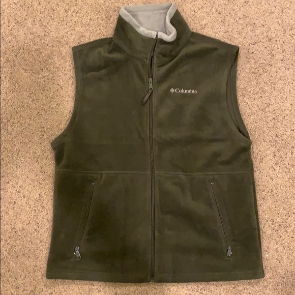 Columbia Other - Columbia Men’s Fleece Vest Olive Green Medium